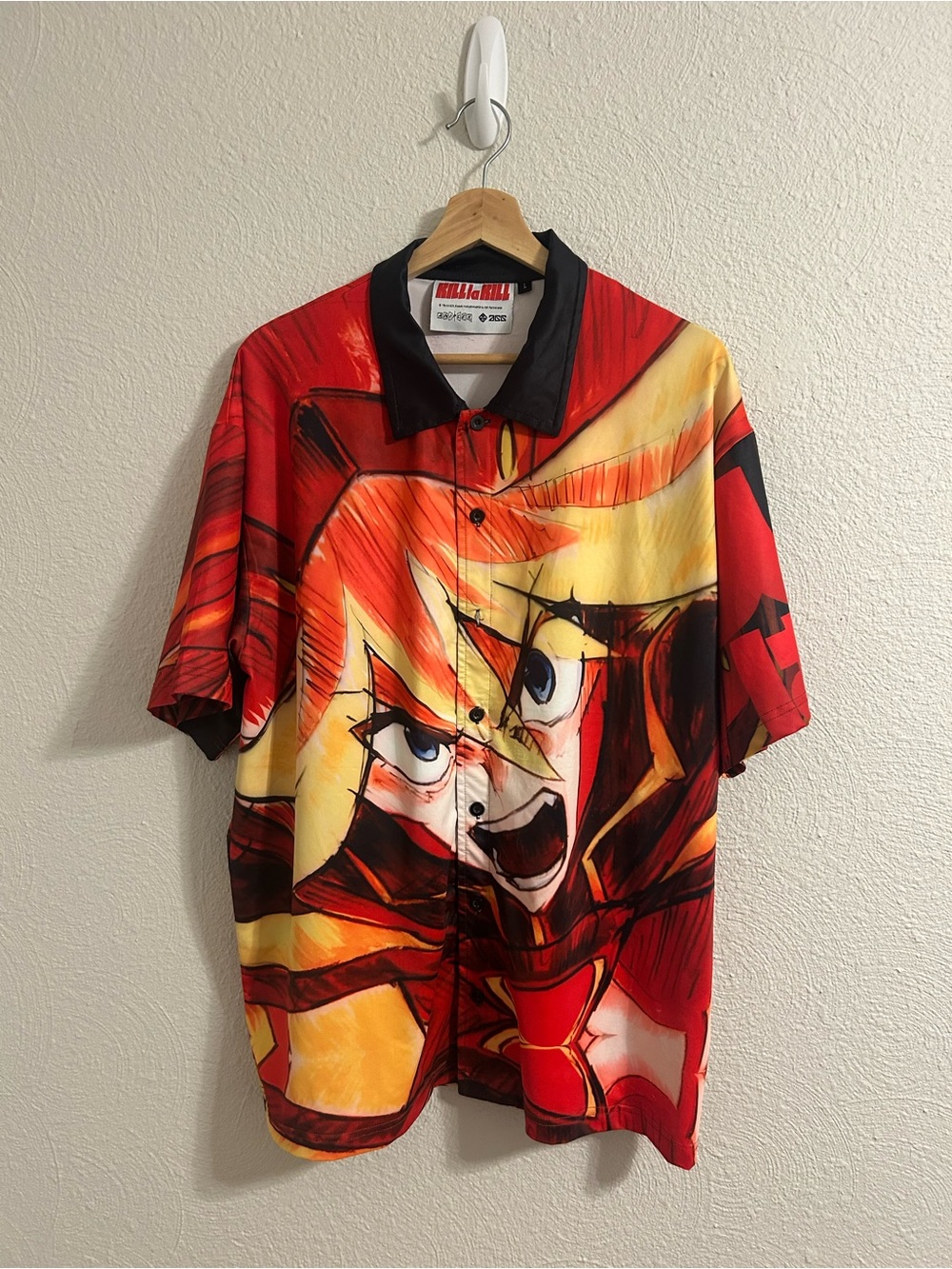 Kill La Kill x Anime Gear Guru Short Sleeve Button Up Shirt Size Large